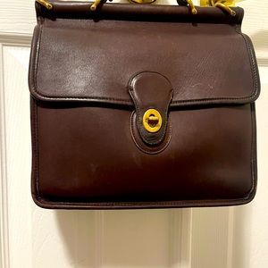 Vintage Coach Willis w/out Strap Dark Brown